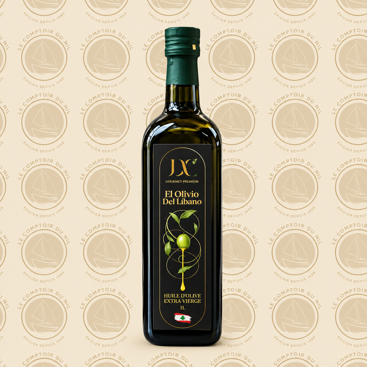 Huile d’Olive Extra Vierge El Olivo Del Libano – Premium | 1 L / 500 ml Le comptoir du Nil : produits orientaux en ligne