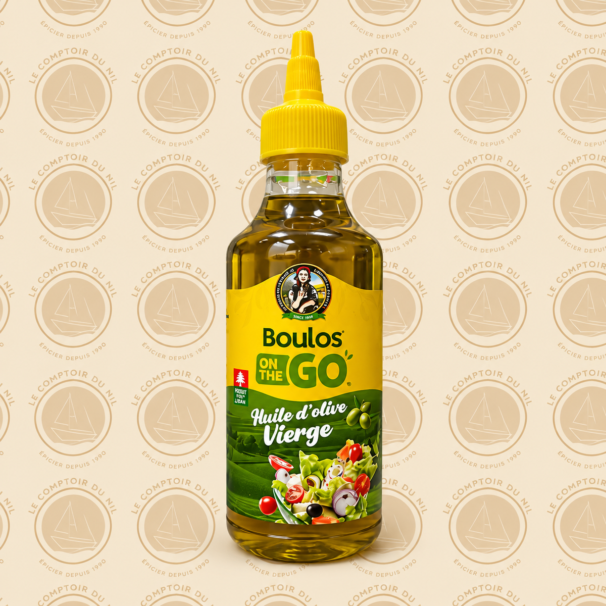 Huile d’Olive Vierge Boulos On The Go – Bouteille Souple | 250 ml Le comptoir du Nil : produits orientaux en ligne