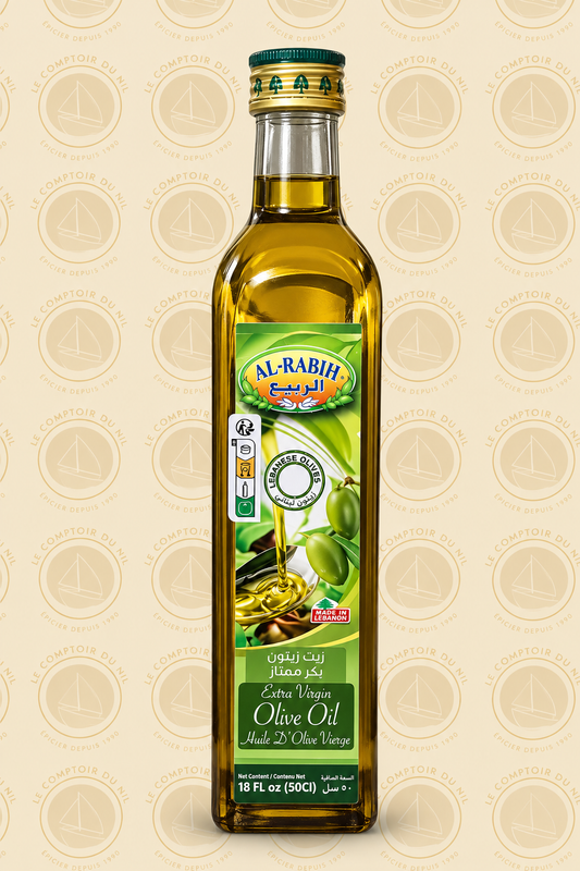 Huile d’Olive Vierge Extra Al Rabih 500ml – Goût Pur et Authentique du Liban AL RABIH