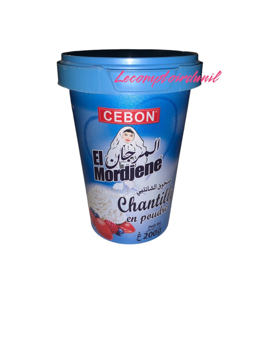 Chantilly en Poudre El Mordjène Cebon 200g – Crème Fouettée Instantanée