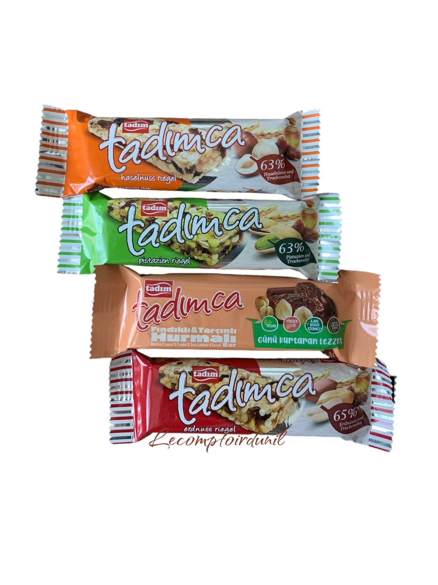 Barre Énergétique Tadımca 35g — Noisette, Pistache, Datte ou Cacahuète