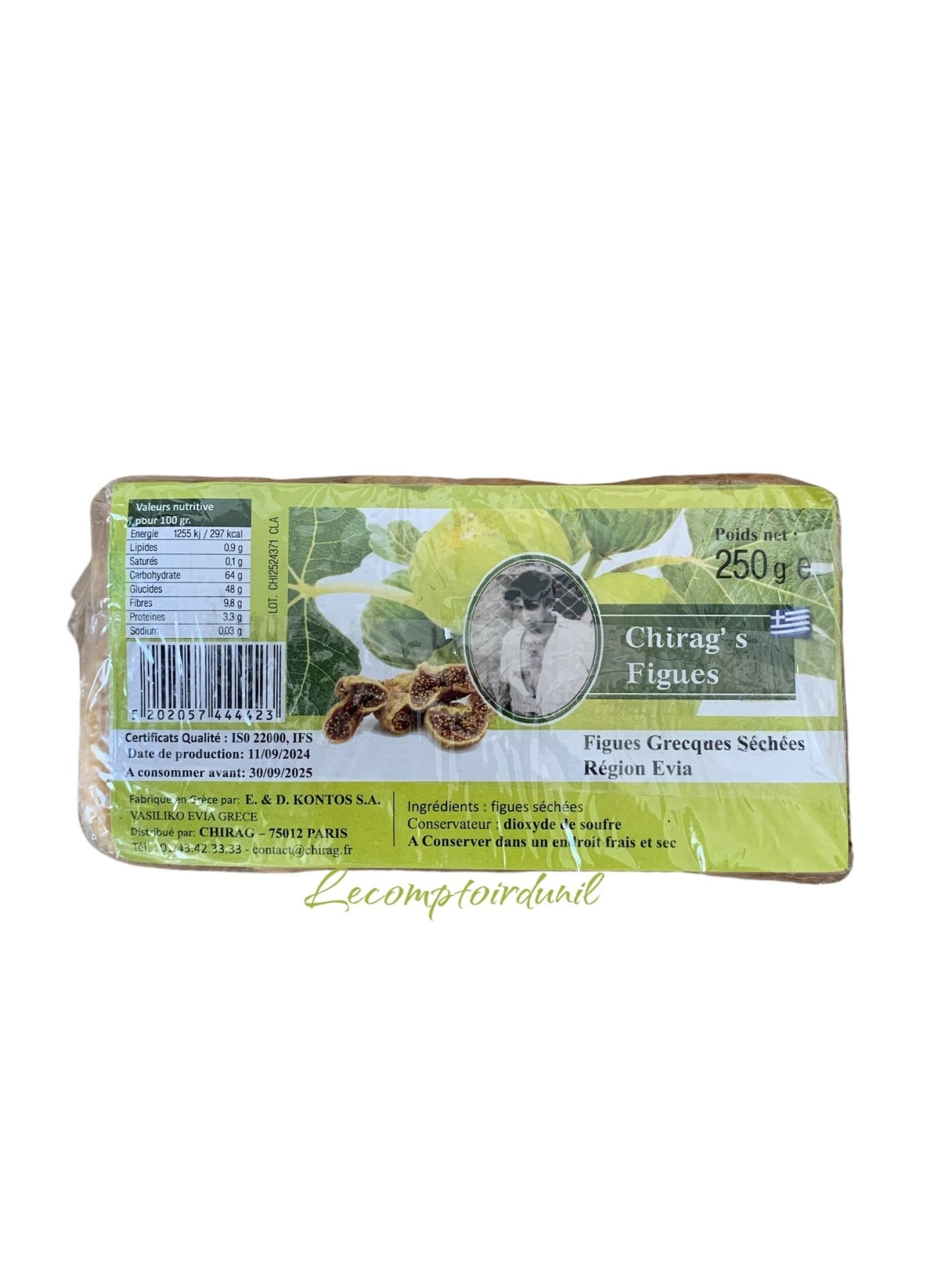 Chirag’s – Figues Grecques Séchées Région Evia | Naturelles, Moelleuses et Riche en Fibres (250g / 400g)