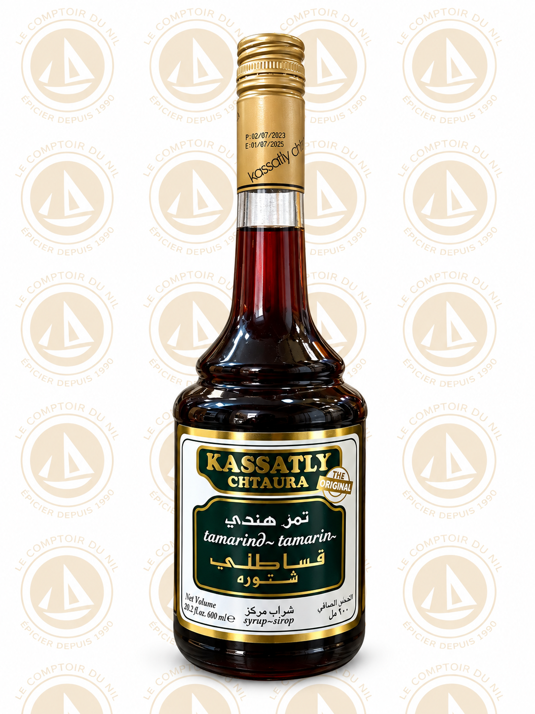Kassatly Chtaura – Sirop de tamarin 600 ml | Boisson libanaise au goût exotique KASSATLY