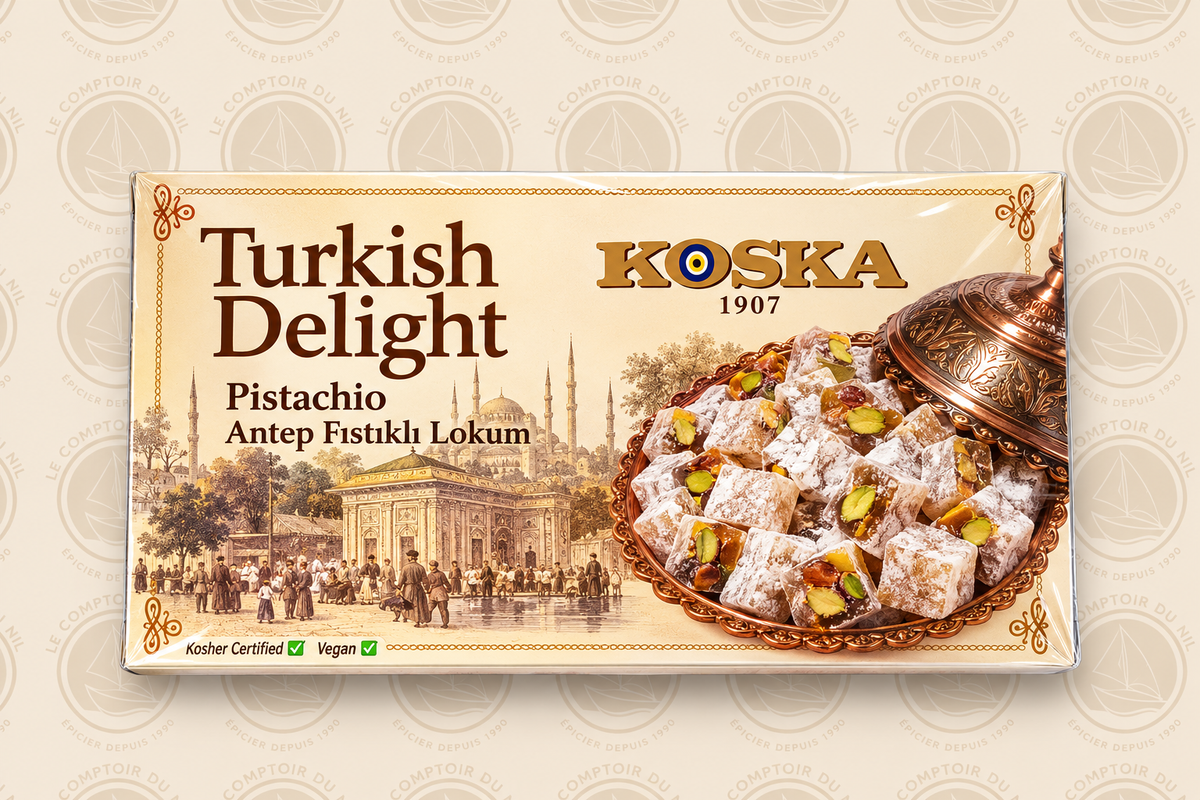 Koska - Turkish delight à la rose, pistache et mélange de saveurs Le comptoir du Nil : produits orientaux en ligne