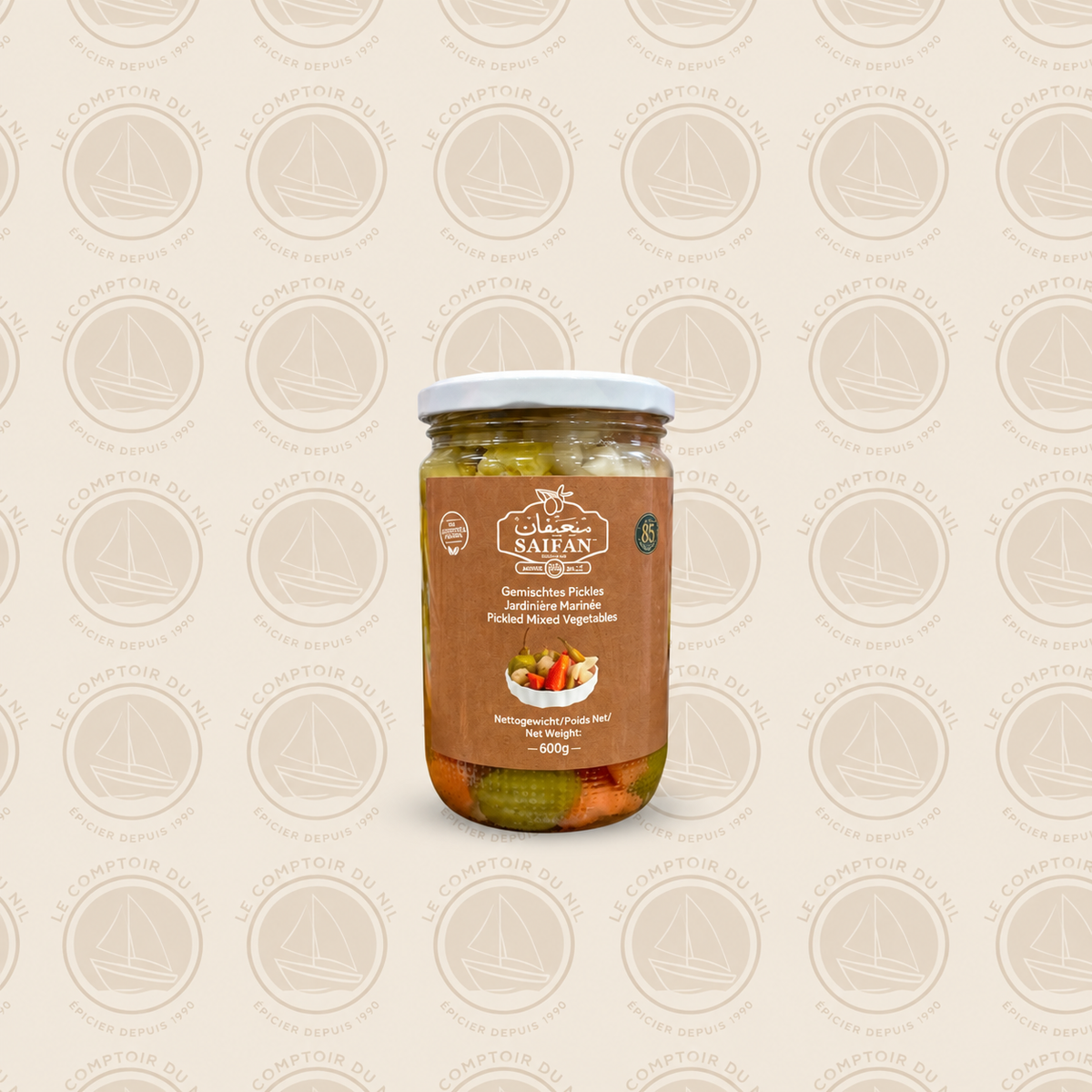 Légumes Marinés SAIFAN 600g – Pickled Mixed Vegetables Le comptoir du Nil : produits orientaux en ligne