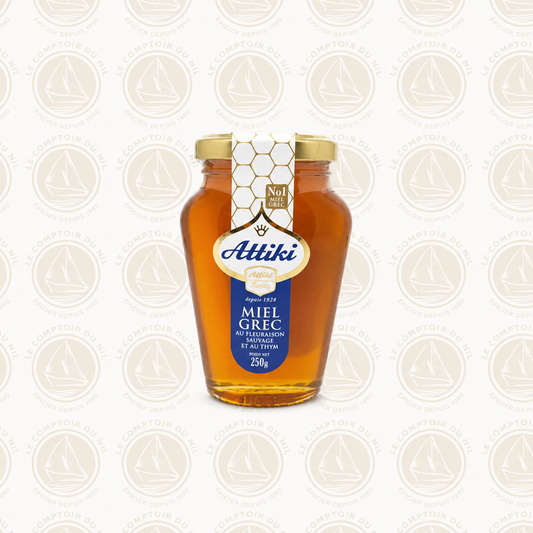 Miel grec Attiki – Fleurs sauvages & Thym | Miel naturel de Grèce Le comptoir du Nil : produits orientaux en ligne