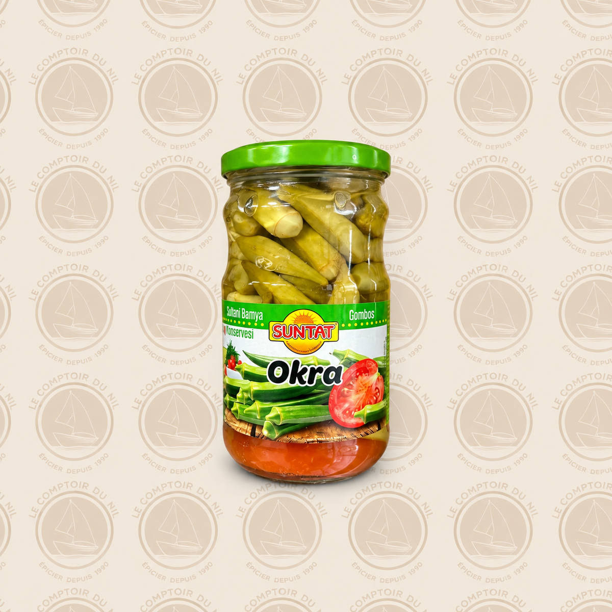Okra Suntat 680g – Gombos en Bocal, Saveur Authentique Méditerranéenne Le comptoir du Nil : produits orientaux en ligne