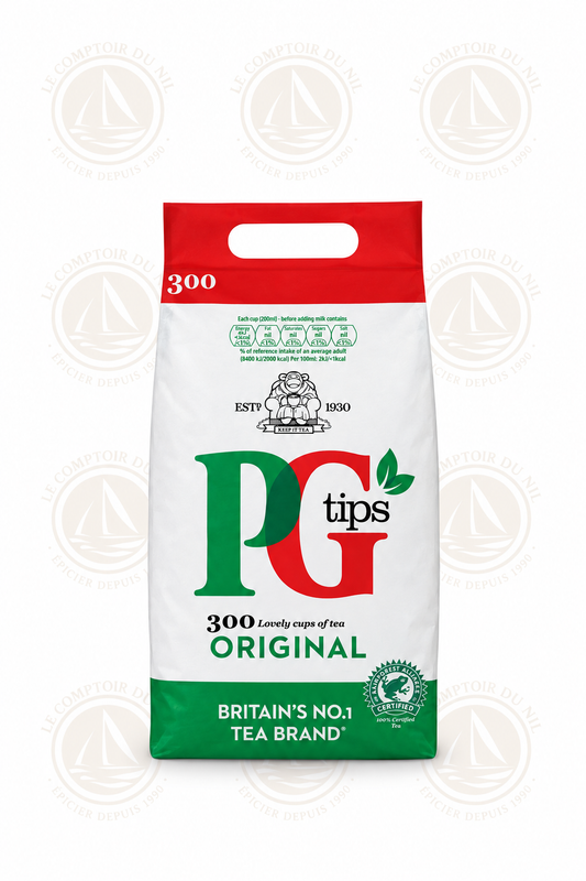 PG Tips Original – Thé Noir Anglais 300 Sachets | Thé britannique corsé et aromatique Le comptoir du Nil : produits orientaux en ligne