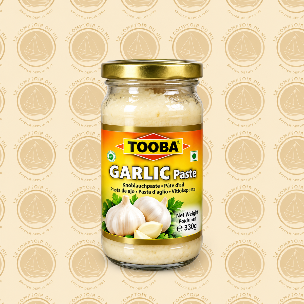 Pâte d’Ail Tooba 330g – Ail Frais en Pâte pour Cuisine et Marinades Le comptoir du Nil : produits orientaux en ligne