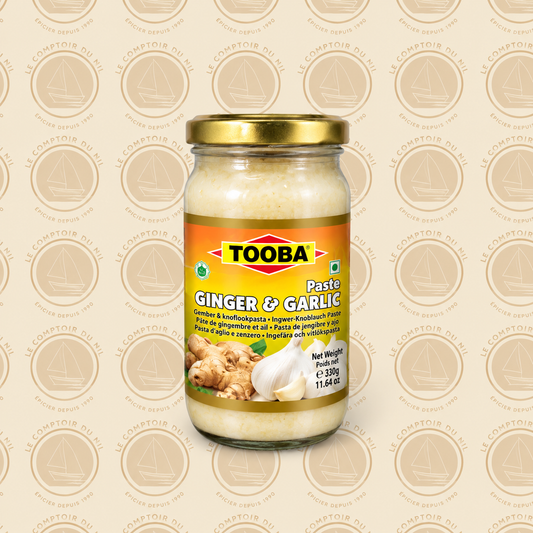 Pâte de Gingembre et d’Ail Tooba 330g – Mélange Prêt à l’Emploi pour Cuisine et Marinades SHAMA