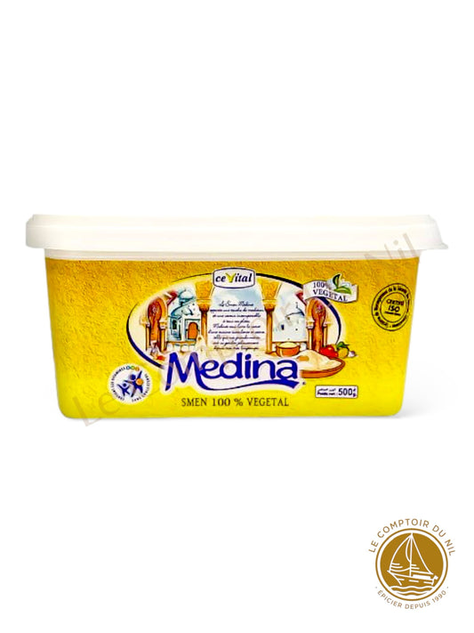 Medina Smen 100% Végétal 500g – Beurre Clarifié Traditionnel Algérien, Saveur Authentique du Maghreb