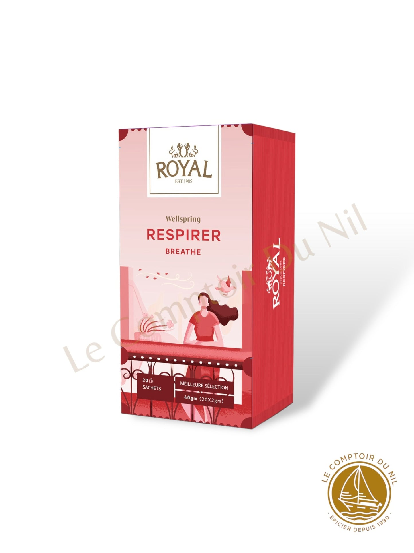 Tisanes Royal Wellspring – Collection bien-être naturelle Respirer