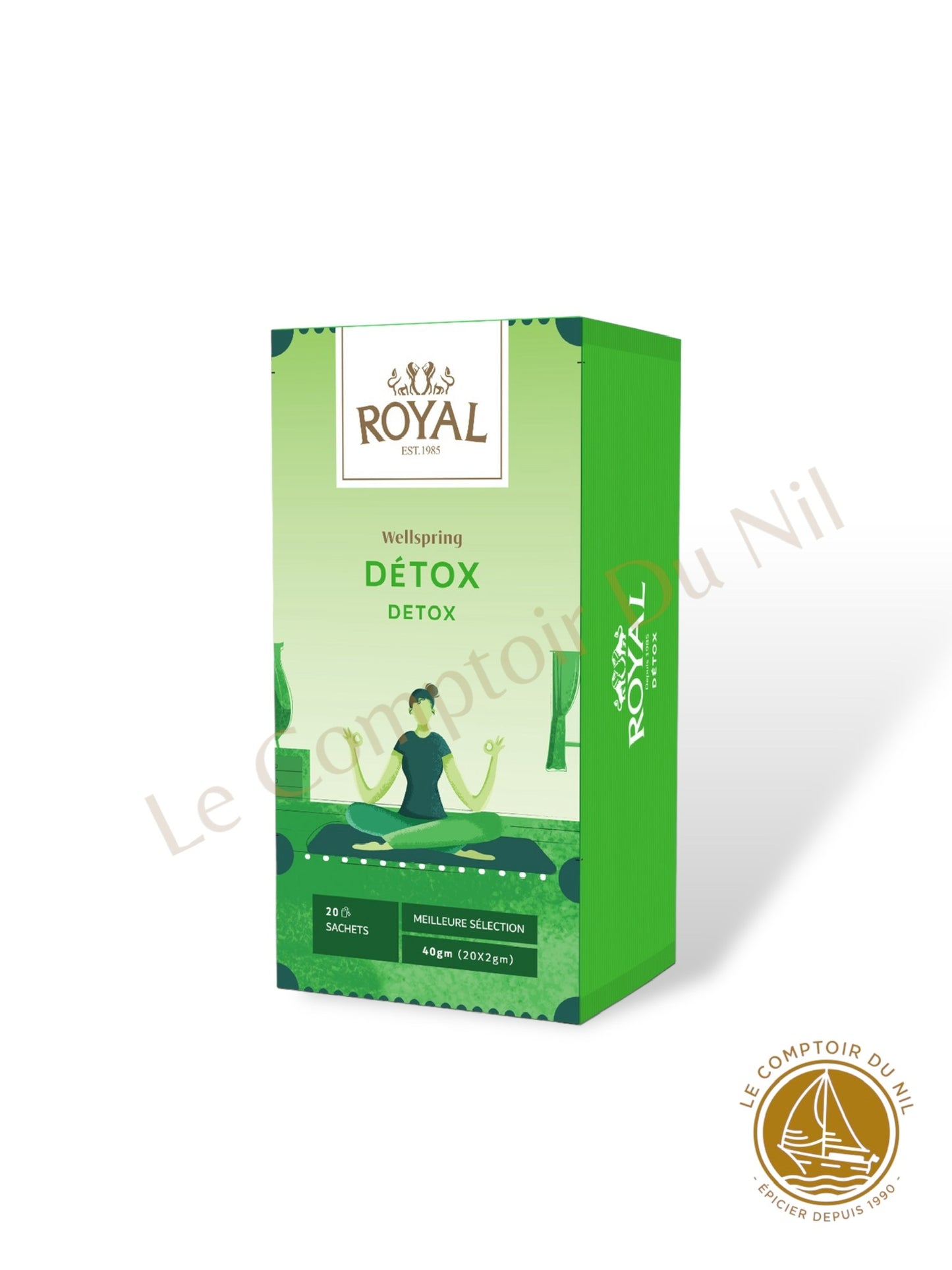 Tisanes Royal Wellspring – Collection bien-être naturelle Détox