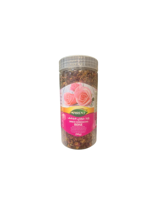 Narenj – Rose de Damas Séchée 90 g | Pétales Naturels pour Infusion & Pâtisserie