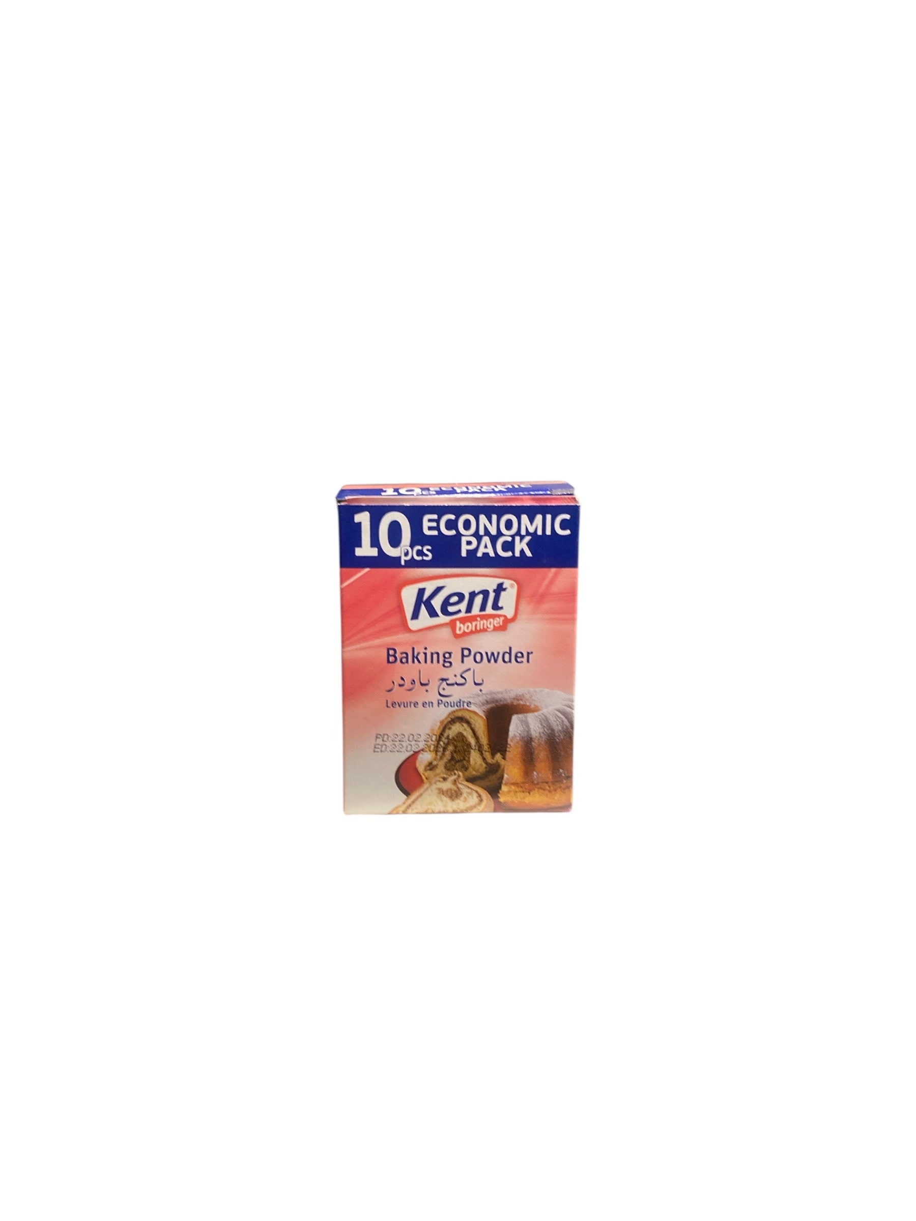 Levure Chimique en Poudre Kent Boringer – Pack Économique 10 Sachets