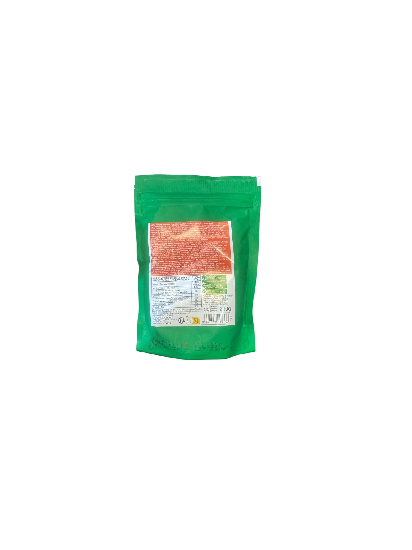 Al Wadi – Falafel 200g | Préparation Libanaise Traditionnelle Sans Gluten