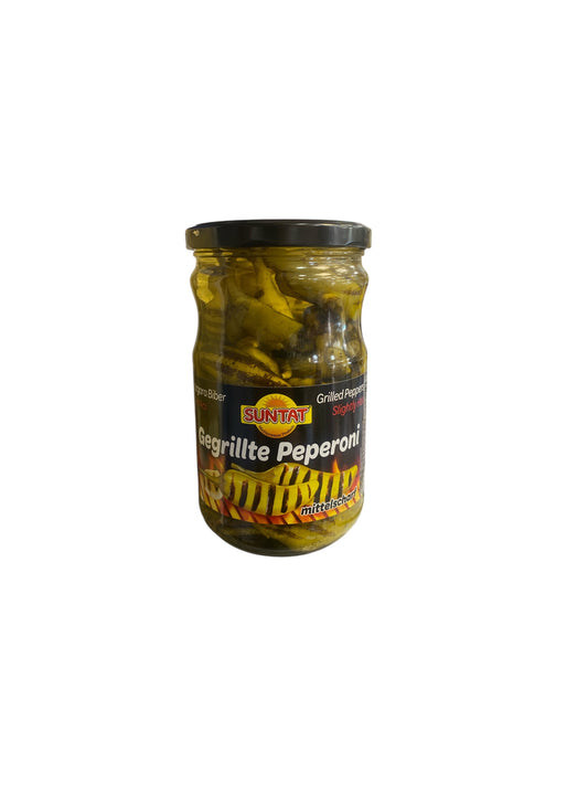 Piments Grillés Suntat 650g – Poivrons Légèrement Piquants, Saveur Méditerranéenne Authentique