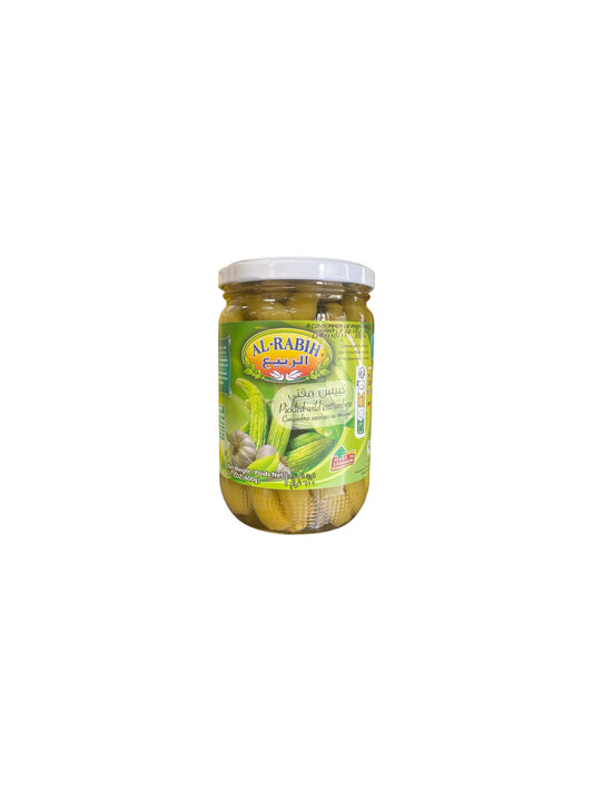 Al Rabih – Cornichons Sauvages Marinés Libanais 600g | Pickles Croquants et Aromatiques