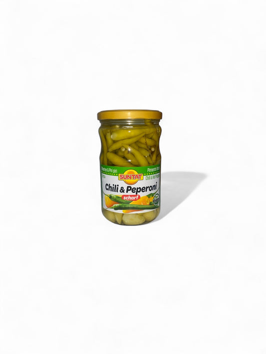 Piments Forts & Peperoni Suntat – Marinés au Vinaigre | Version Douce ou Forte | Idéal Mézzé & Sandwich Le comptoir du Nil : produits orientaux en ligne