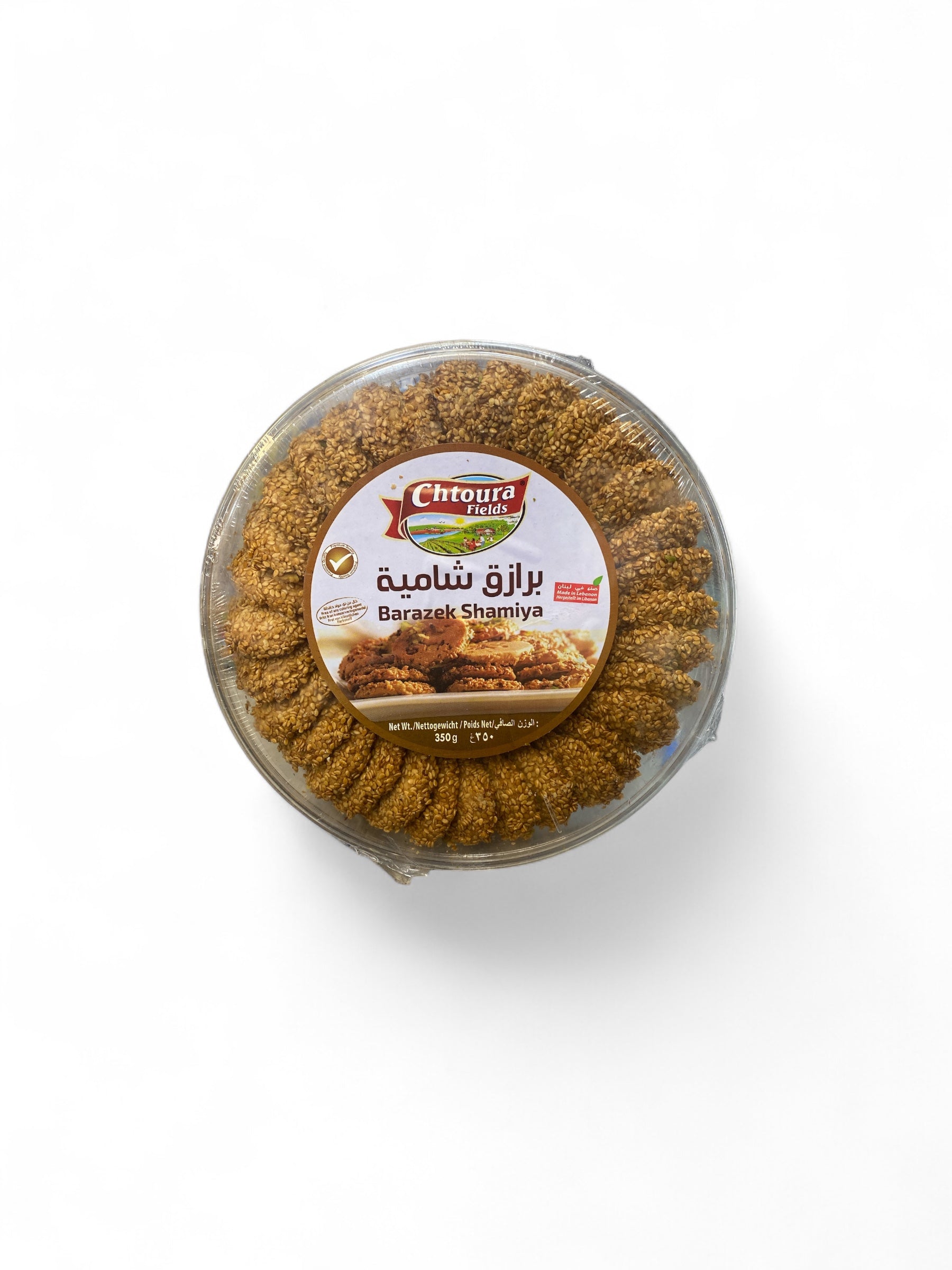 Barazek Shamiya Chtoura Fields 350g – Biscuits Sésame Orientaux