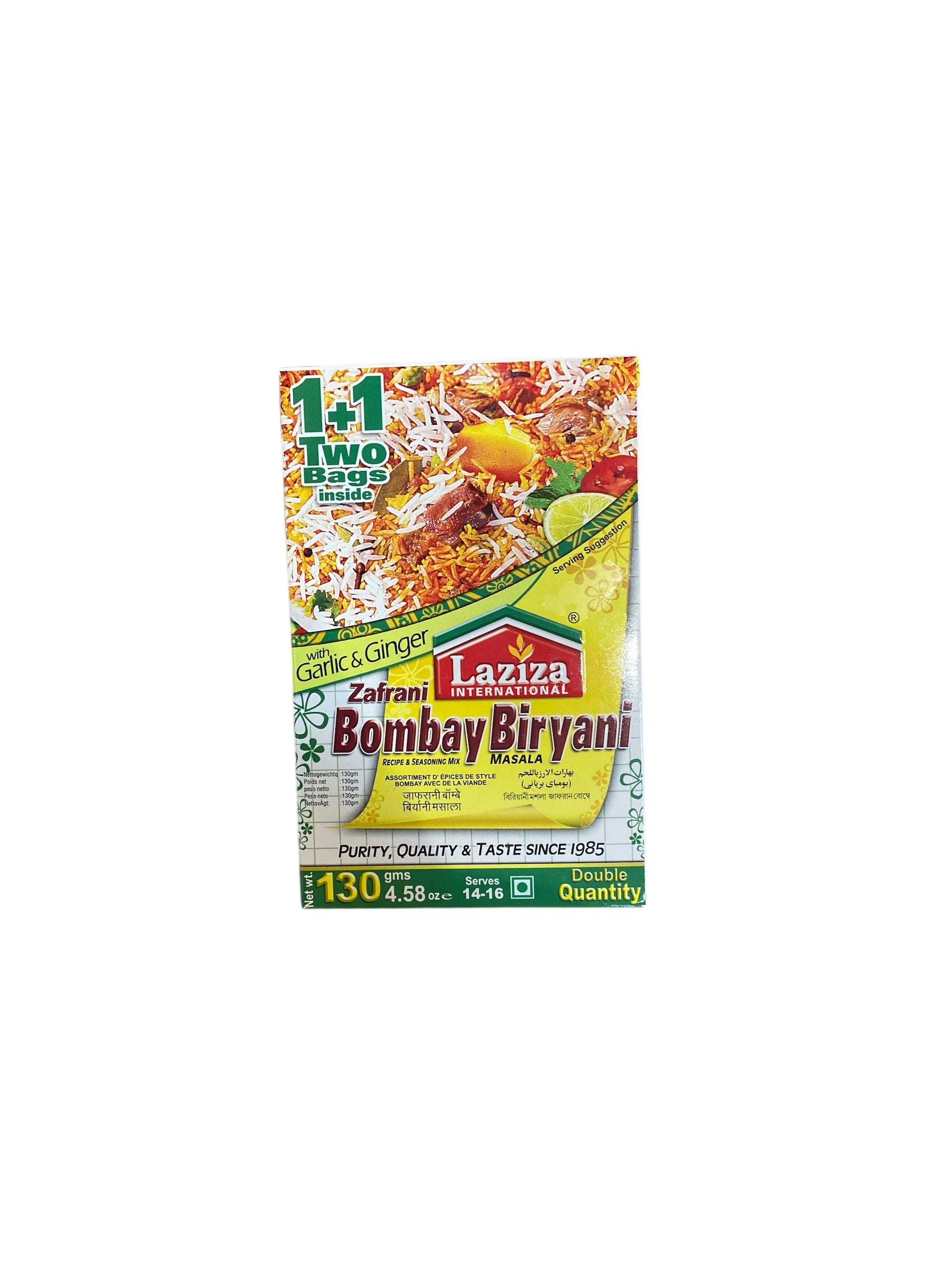 Laziza Bombay Biryani Masala 130g – Mélange d’Épices pour Biryani