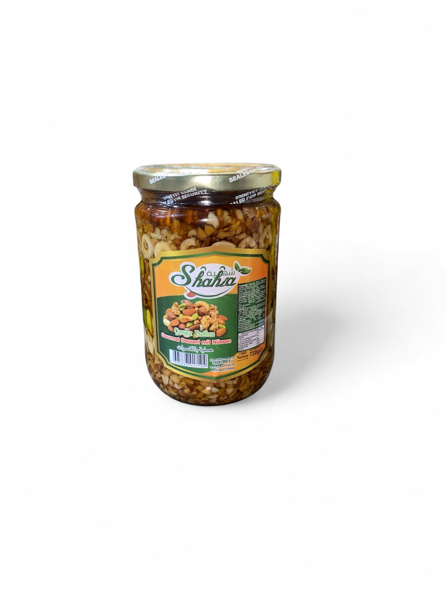Dessert aux Fruits Secs Sahha 720g – Mélange Gourmet au Sirop