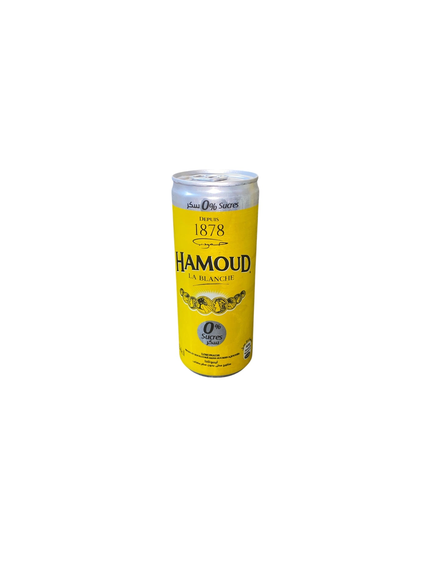 Hamoud La Blanche 0% Sucre Pack x6 Canettes – Soda Citron Sans Sucre