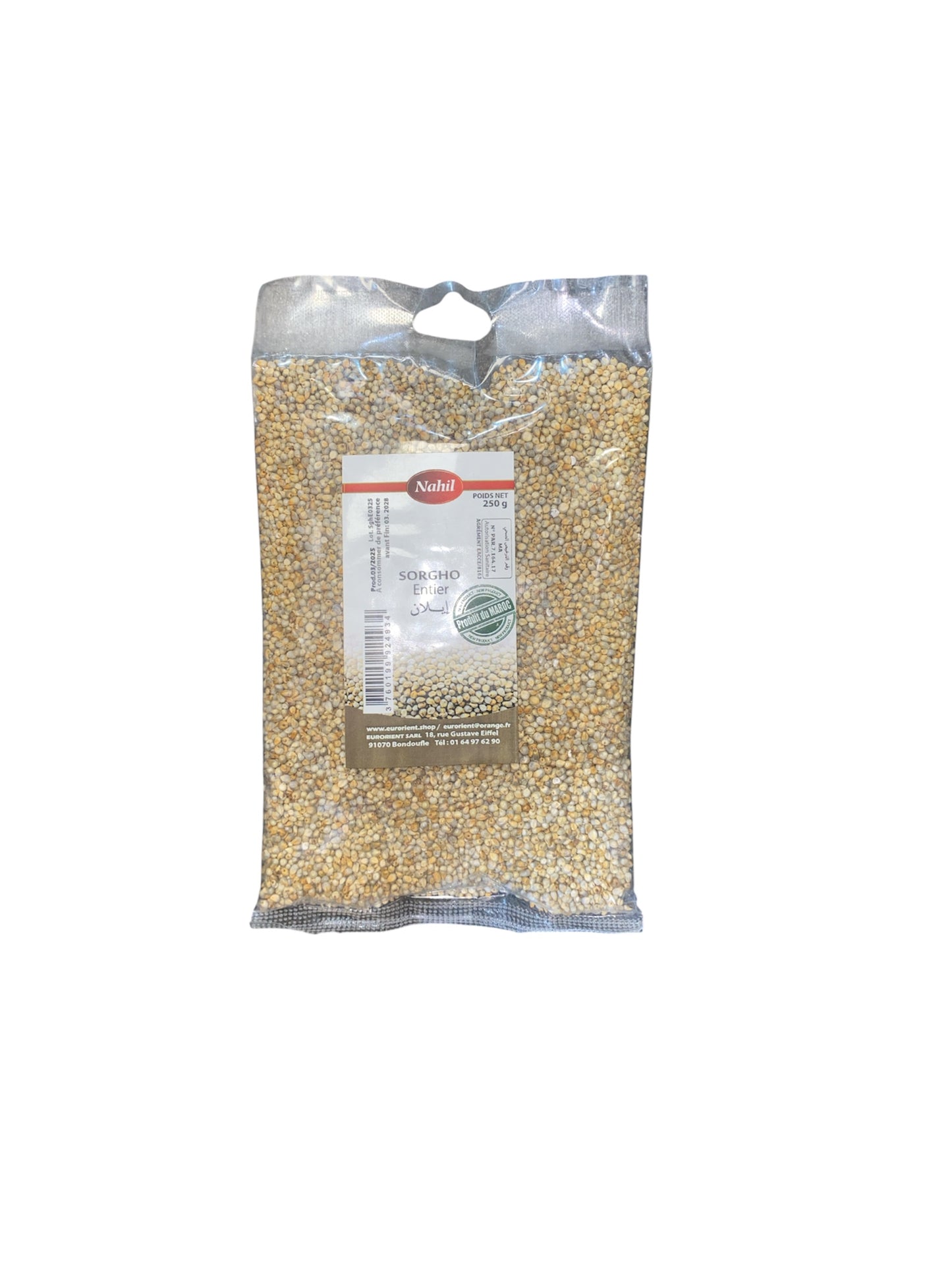 Sorgho Entier Nahil 250g – Grains de sorgho naturels