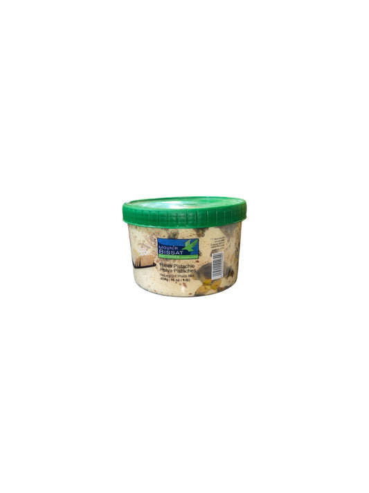 Halva Pistache Mounir Bissat 454g – Pâte de sésame aux pistaches premium