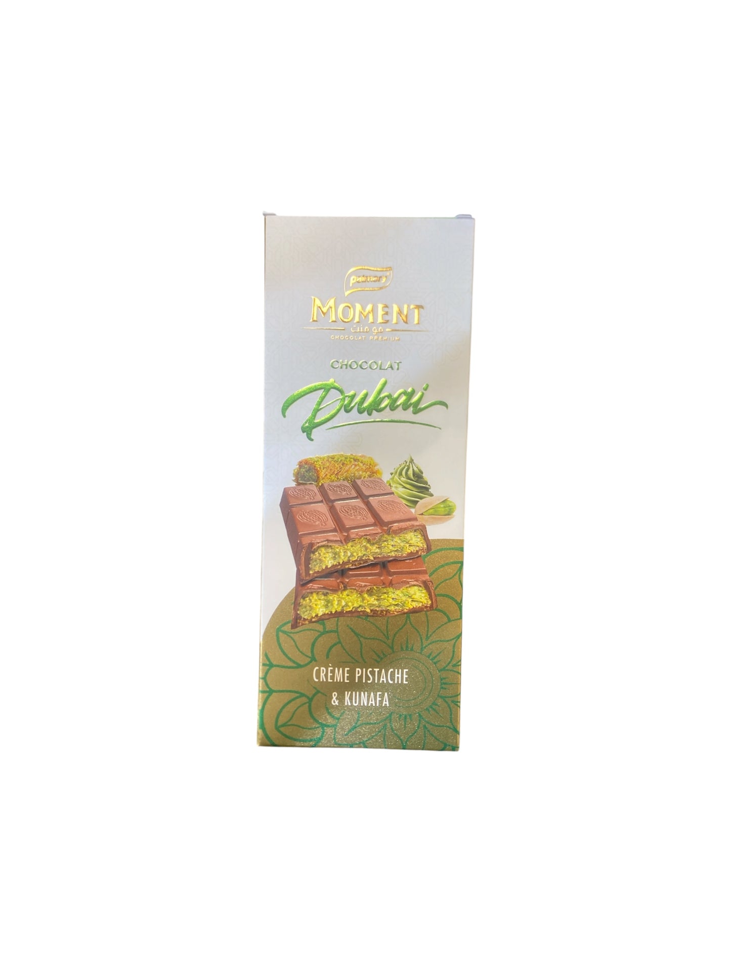 Chocolat Moment Dubai Pistache & Kunafa – Tablette gourmande orientale premium