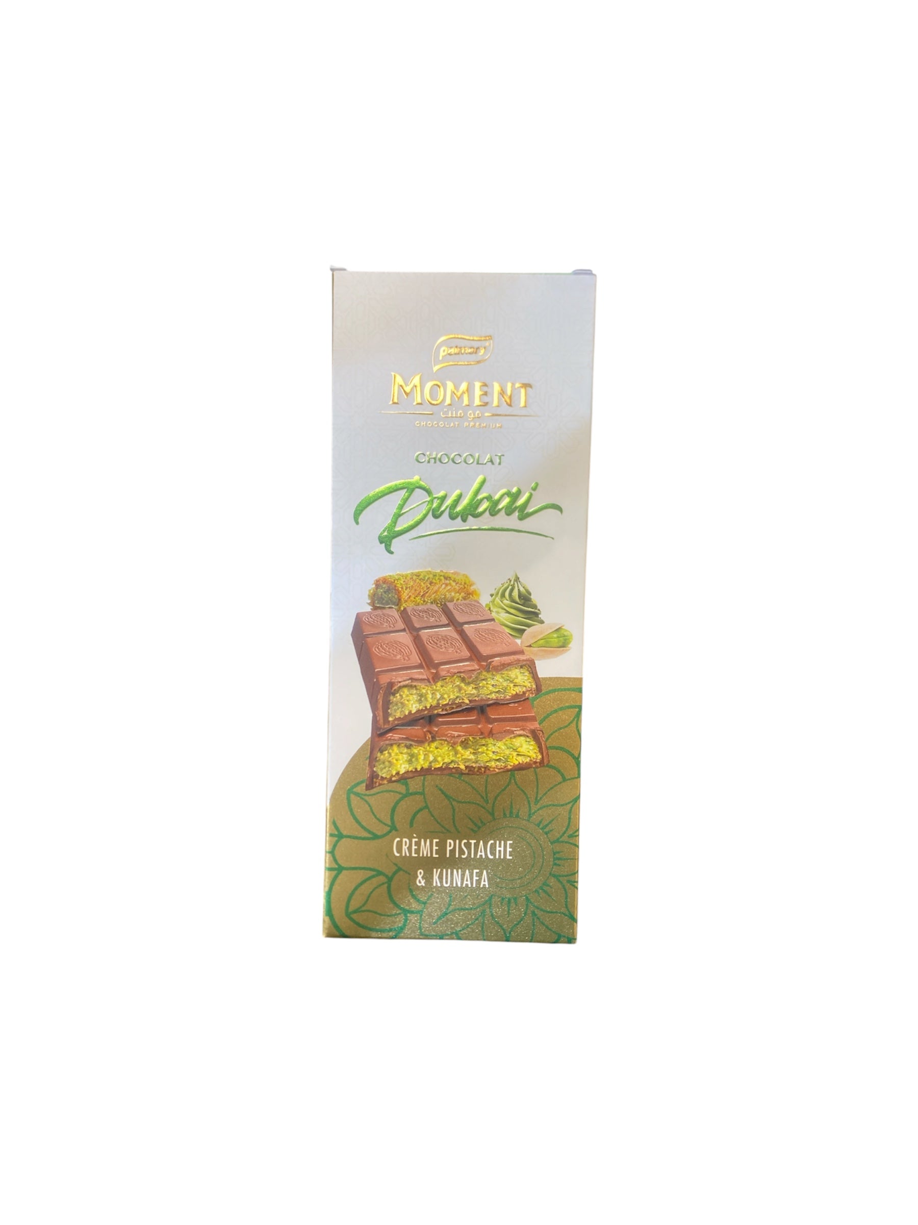 Chocolat Moment Dubai Pistache & Kunafa – Tablette gourmande orientale premium