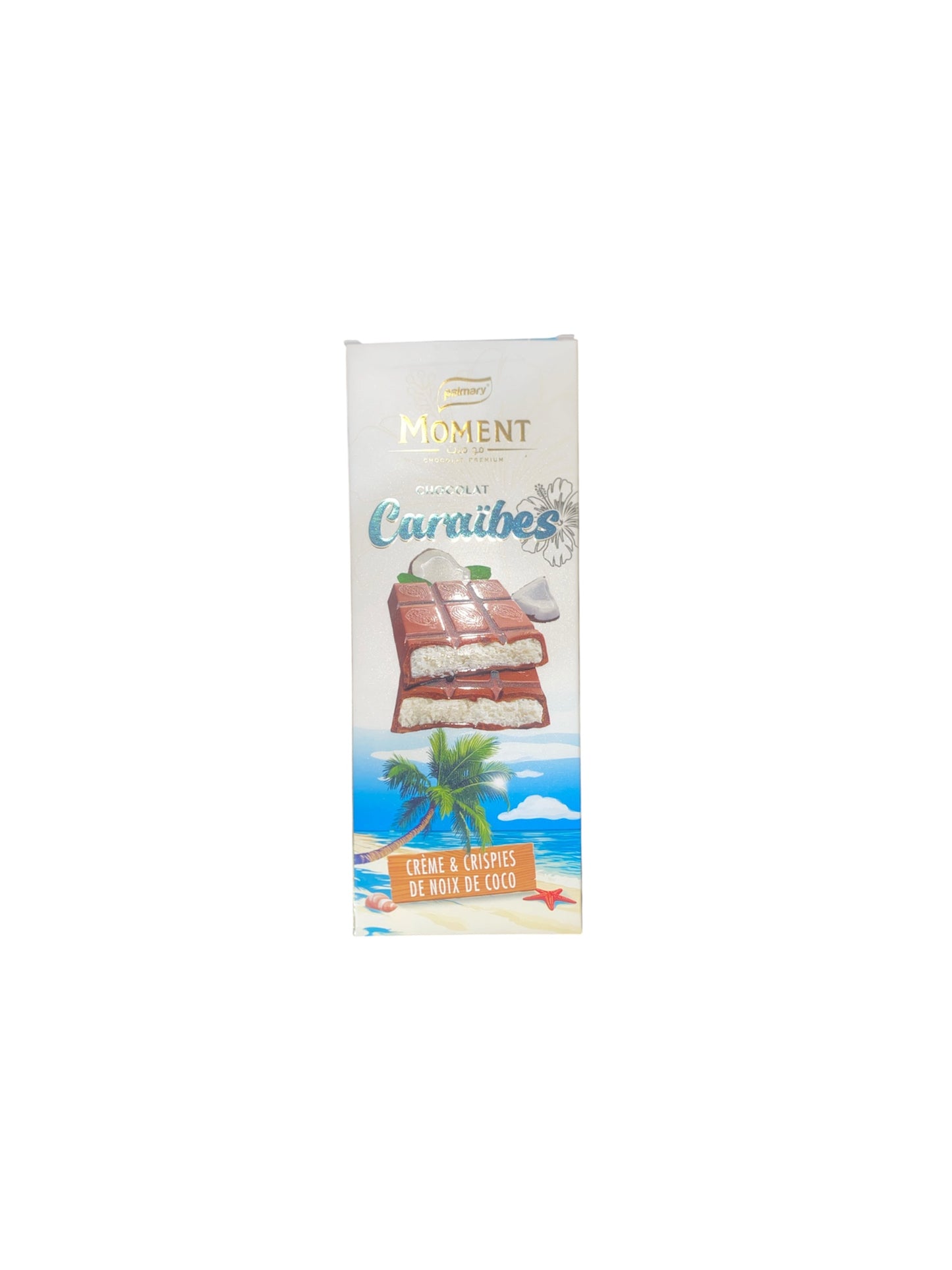 Chocolat Moment Caraïbes Noix de Coco & Crispies – Tablette gourmande exotique
