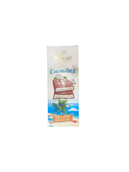 Chocolat Moment Caraïbes Noix de Coco & Crispies – Tablette gourmande exotique