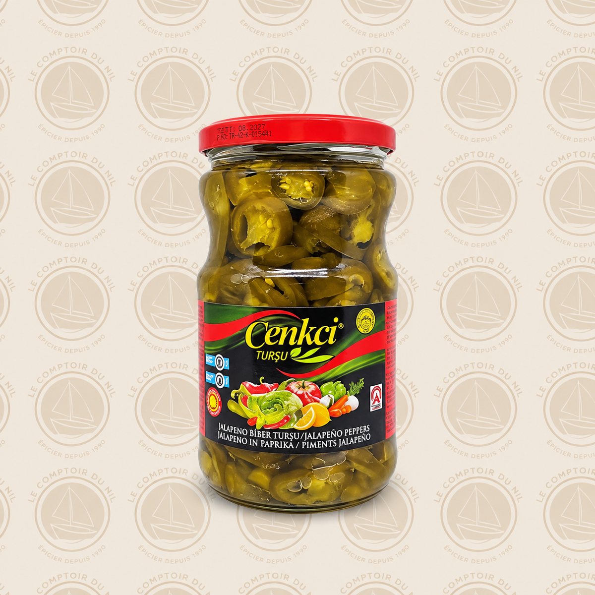 Piments Jalapeño Marinés Cenkci Turşu 650g – Saveur Relevée et Authentique CENKCI TURSU
