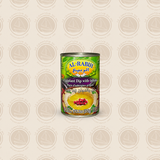 Purée d’Aubergines Grillées Al Rabih 375g – Baba Ghannouj Libanais Authentique Le comptoir du Nil : produits orientaux en ligne