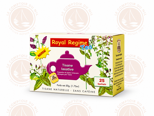 Royal Regime Tea – Tisane Laxative Naturelle 25 Sachets | Infusion digestive et détox Le comptoir du Nil : produits orientaux en ligne