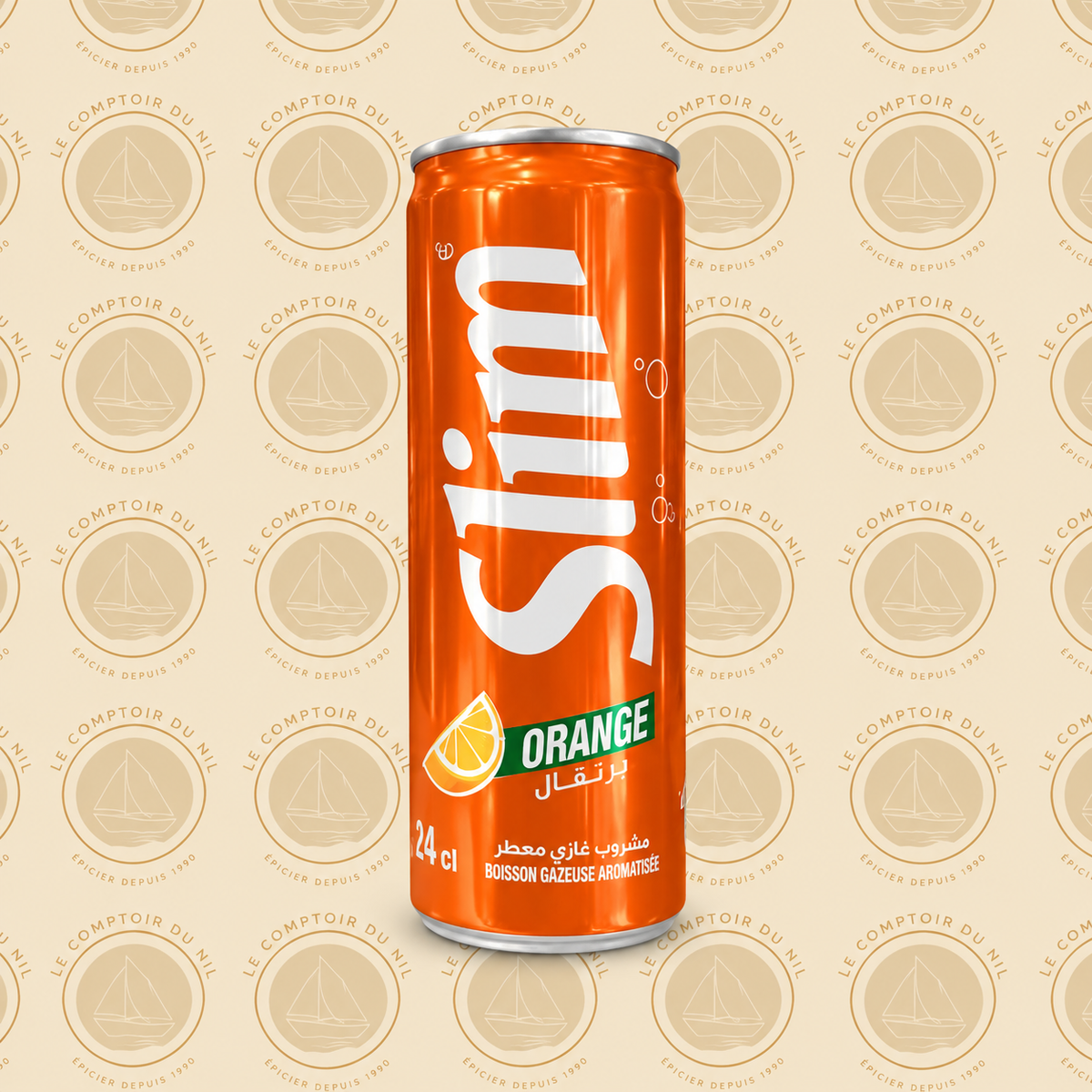 Slim Boisson Gazeuse Orange – Pack 6 x 24 cl | Boisson Rafraîchissante Le comptoir du Nil : produits orientaux en ligne