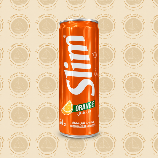Slim Boisson Gazeuse Orange – Pack 6 x 24 cl | Boisson Rafraîchissante Le comptoir du Nil : produits orientaux en ligne