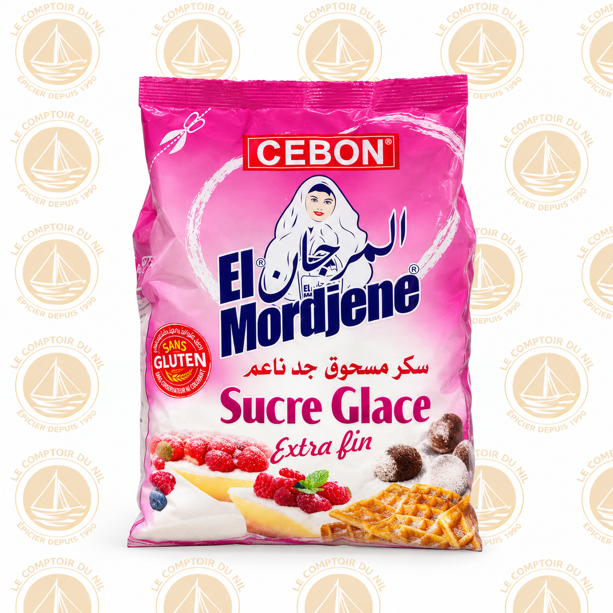 Sucre Glace Extra Fin El Mordjene Cebon 700g – Sucre Pâtissier Sans Gluten Le comptoir du Nil : produits orientaux en ligne