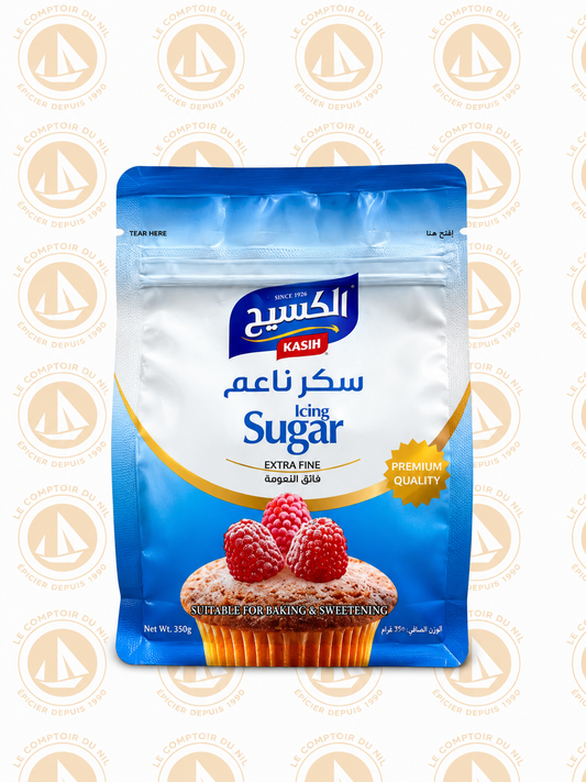 Sucre Glace Extra Fin Kasih 350g – Icing Sugar Premium Quality Le comptoir du Nil : produits orientaux en ligne
