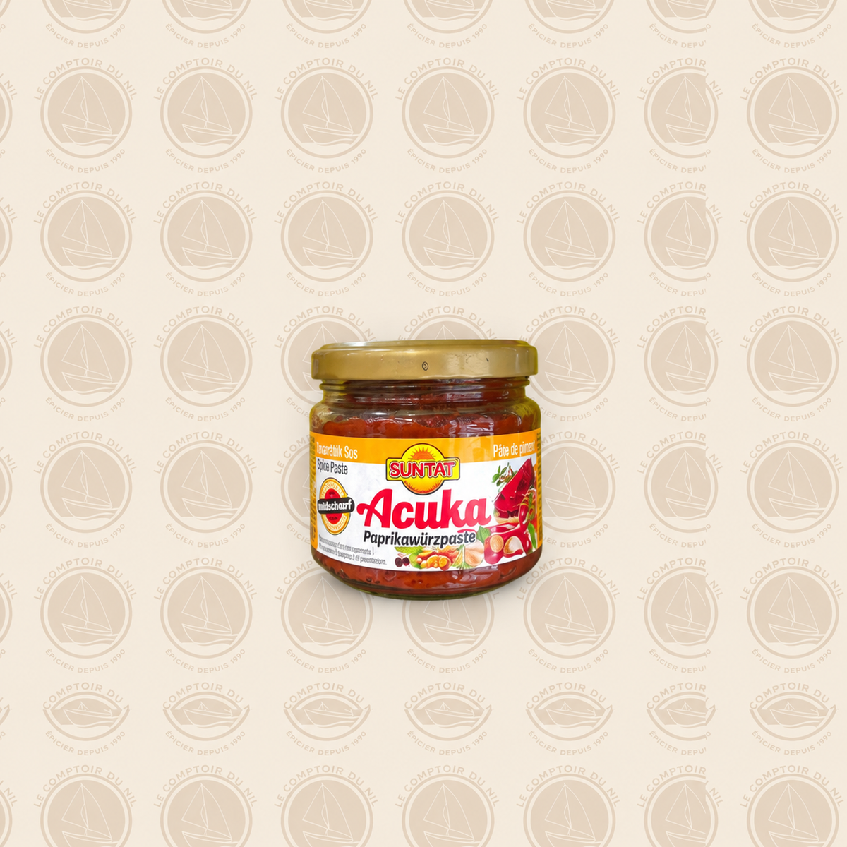 Suntat -  Pâte d'Épices Turque Acuka au Paprika | Goût Authentique & Relevé |  310g Le comptoir du Nil : produits orientaux en ligne