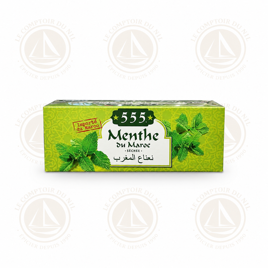 Thé à la Menthe du Maroc 555 – Menthe Séchée Naturelle | Saveur Fraîche et Authentique – Importée du Maroc 555 PALAIS IMPERIAL
