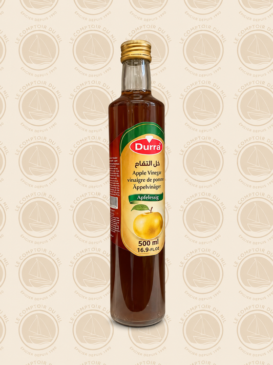 Vinaigre de Pomme Durra 500ml – Naturel, Pur et Idéal pour la Cuisine et le Bien-être DURRA