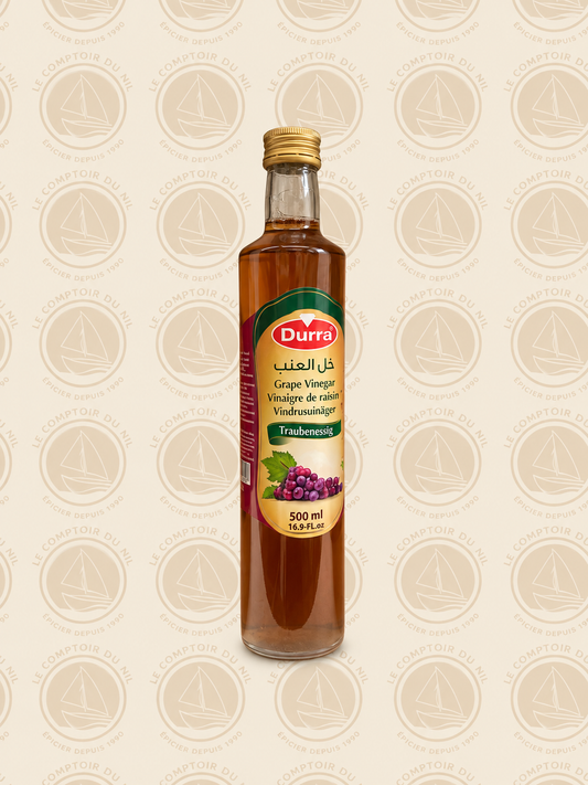 Vinaigre de Raisin Durra 500ml – Goût Fruité et Authentique du Moyen-Orient Le comptoir du Nil : produits orientaux en ligne