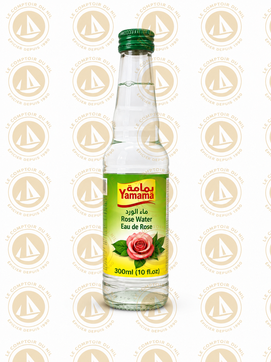 Yamama – Eau de rose 300 ml | Arôme floral naturel pour desserts et boissons yamama