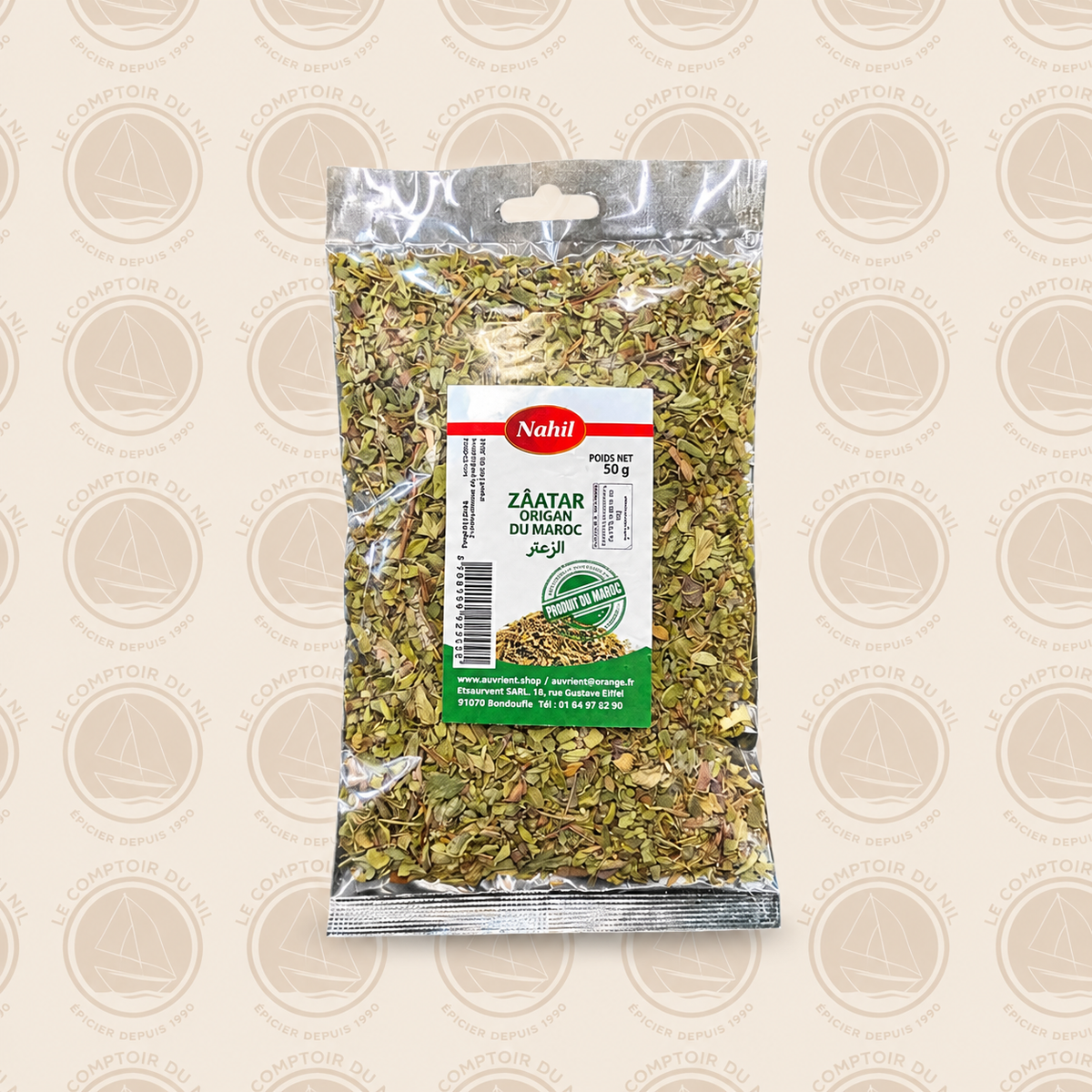 Zaâtar (Origan du Maroc) Nahil 50g – Herbe aromatique séchée Le comptoir du Nil : produits orientaux en ligne