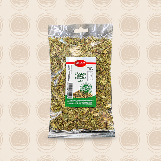 Zaâtar (Origan du Maroc) Nahil 50g – Herbe aromatique séchée Le comptoir du Nil : produits orientaux en ligne