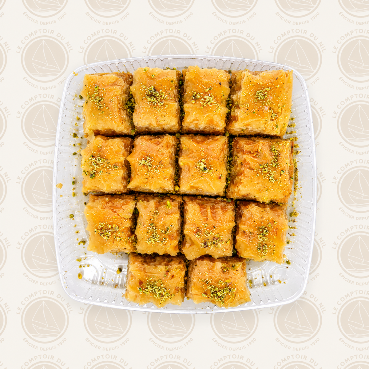 Plateau - Baklawas losanges, escargots, cigares, carrés ou feuilletés VRAC