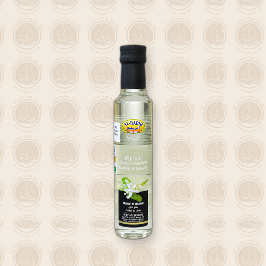 Eau de Fleur d’Oranger Al Rabih 250ml – Arôme Naturel Libanais Le comptoir du Nil : produits orientaux en ligne