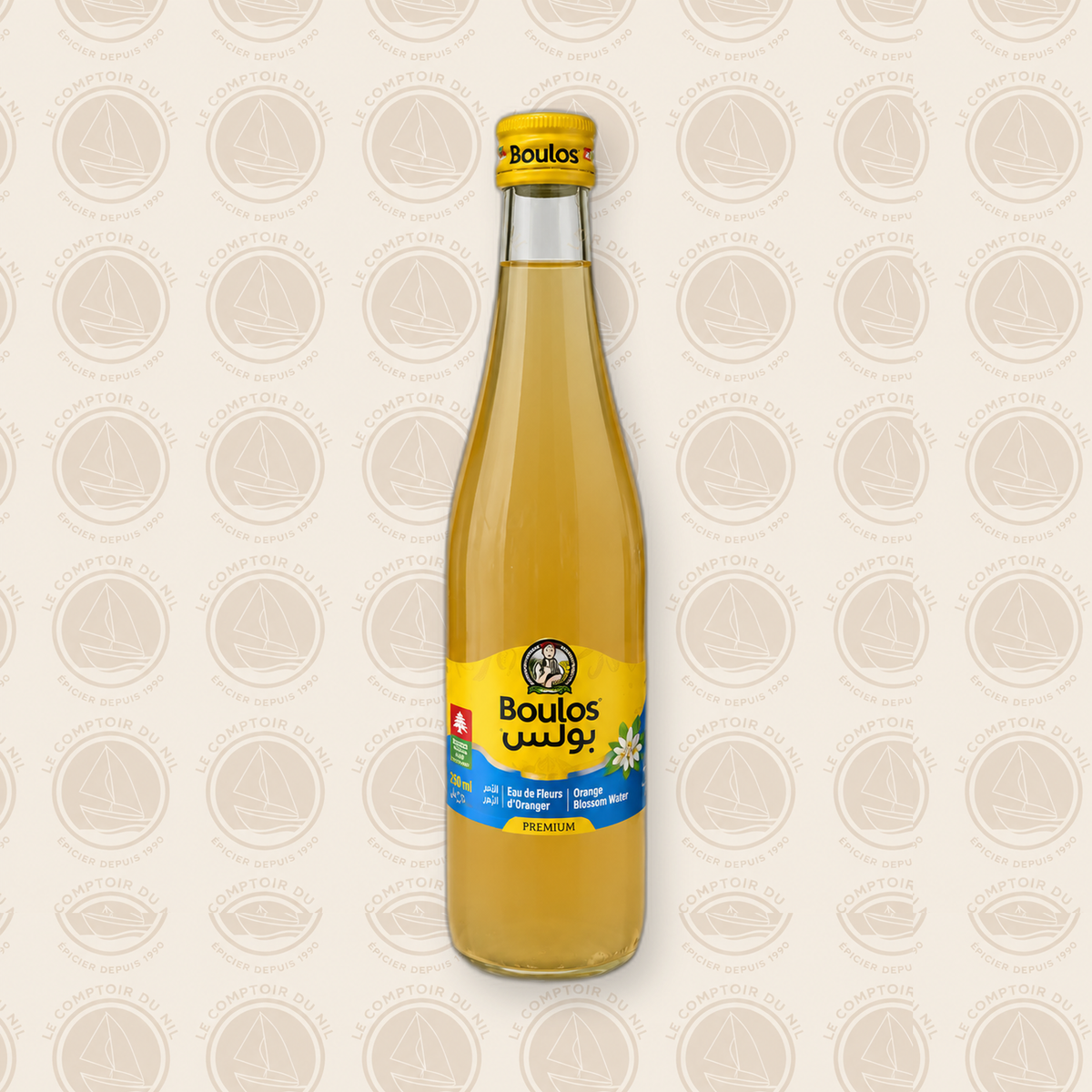 Eau de Fleur d’Oranger Boulos – Premium | 250 ml Le comptoir du Nil : produits orientaux en ligne